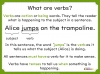 Verbs - Years 3 and 4 Teaching Resources (slide 3/14)